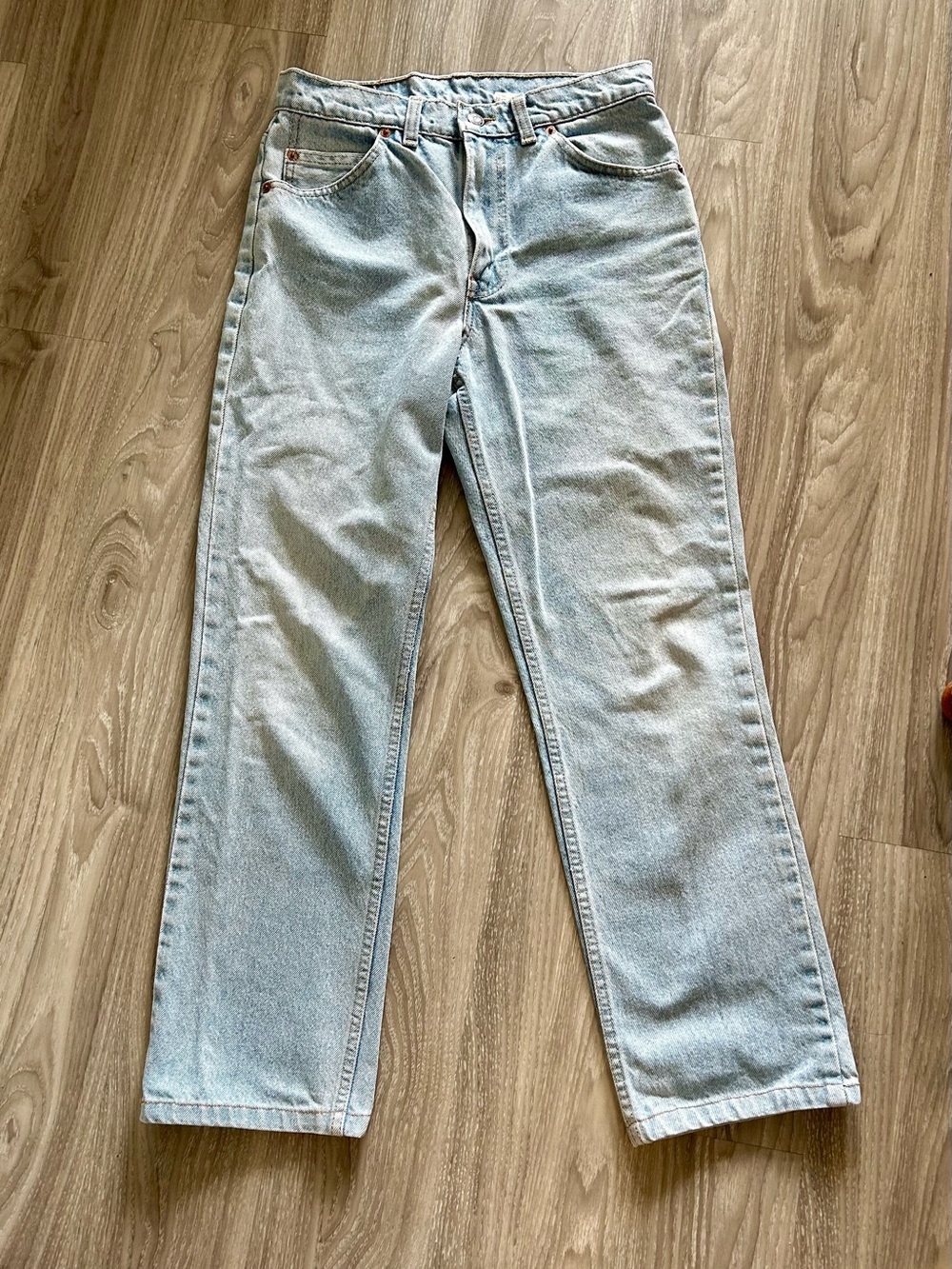 Vintage Levi’s 619 Orange Tag Light Wash Jeans